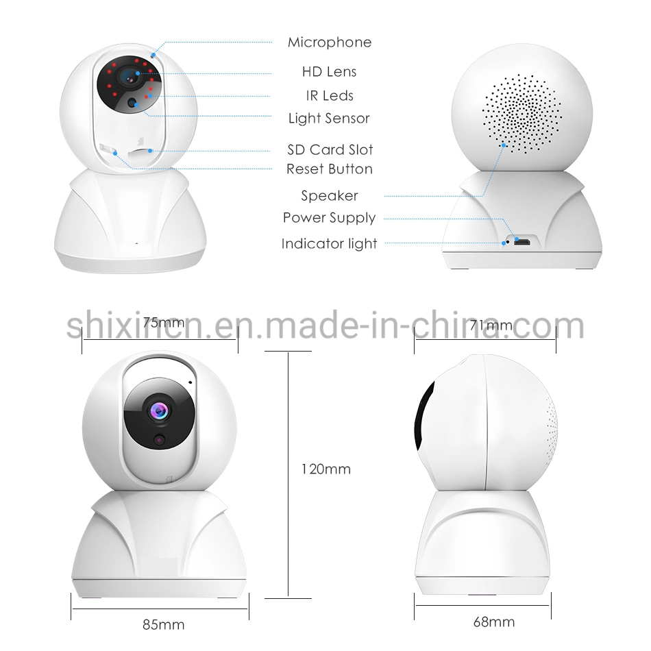 1080P HD IP Indoor Camera Baby Monitor WiFi Camera for Baby/Pet/Nanny with Night Vision