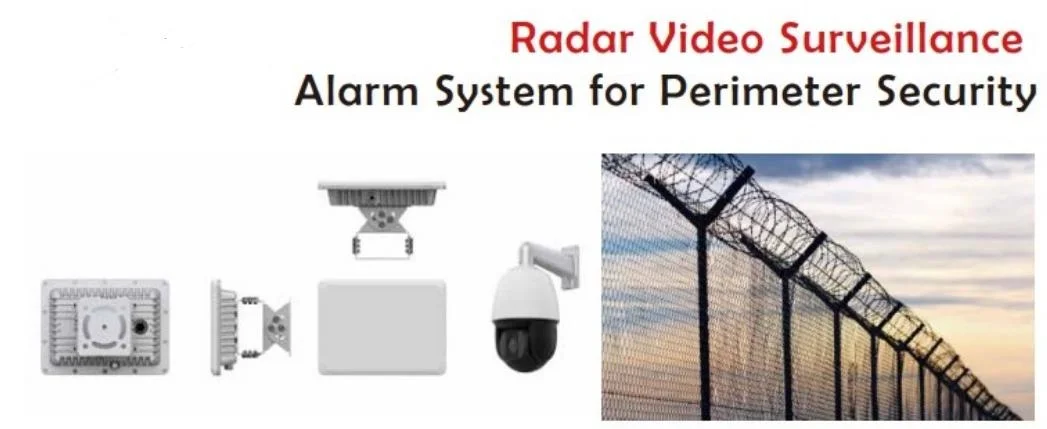 Wired Intruder Alarm System Radar Perimeter Protection Systems for Wind Farms, Upgraded Security CCTV System