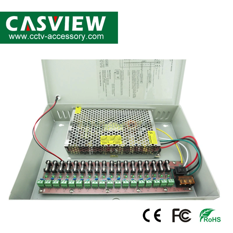 18channel 20A 240W Power Supply Box CCTV CCD Camera 12V DC Surveillance System CCTV Accessories